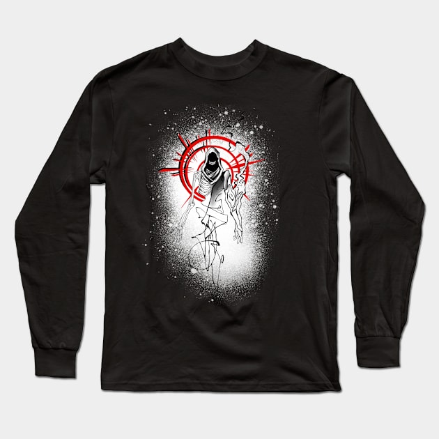 Warrior of Darkness Long Sleeve T-Shirt by BSKR